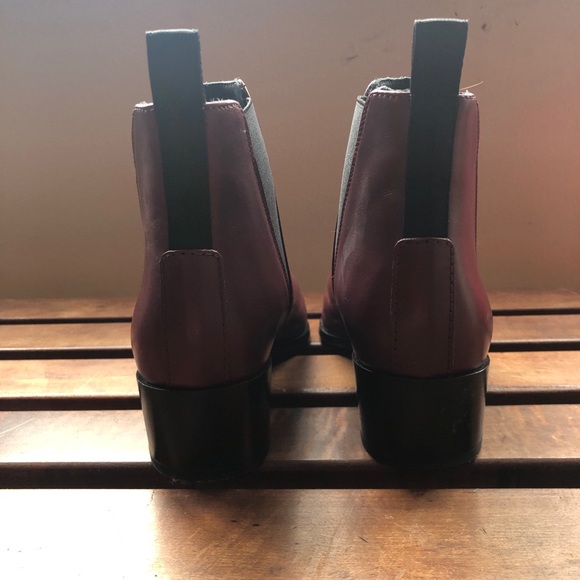 Acne Studios Jensen Boots Burgundy Oxblood sz 7 - Picture 7 of 10